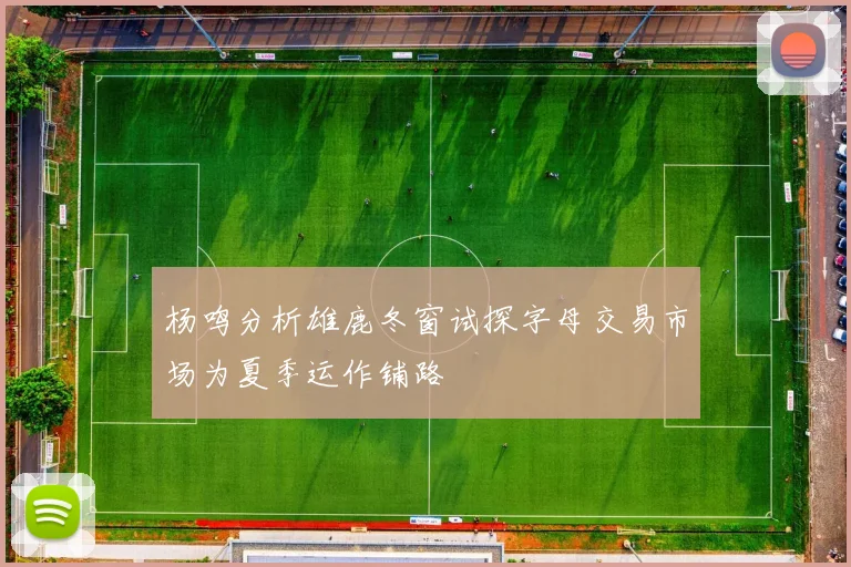 杨鸣分析雄鹿冬窗试探字母交易市场为夏季运作铺路